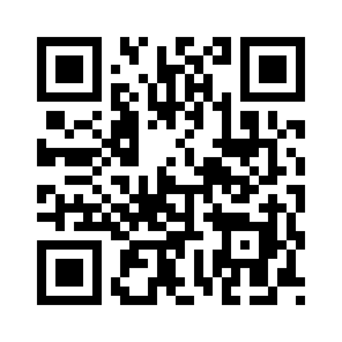 Sample QR code for document verification